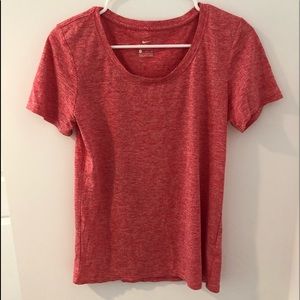 pink heathered nike drifit tee